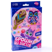 Вышивка бисером. Брошь &laquo;Сова и перо&raquo;, набор для творчестваа