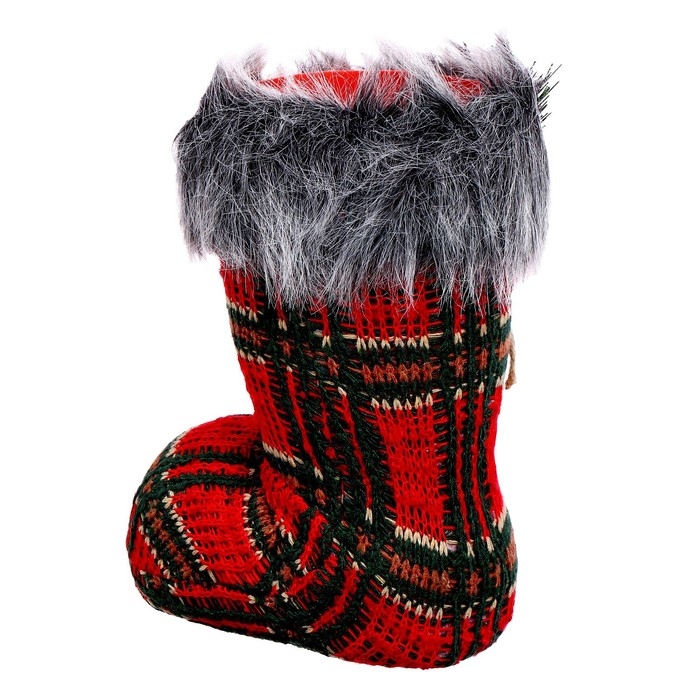 Конфетница &laquo;Сапожок&raquo;, в клетку