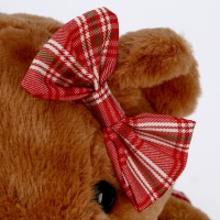 Мягкая игрушка &laquo;Медведь&raquo;, в клетчатом платье, 39 см