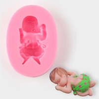 Молд &laquo;Малыш&raquo;, силикон, 6&times;4&times;2 см, цвет розовый
