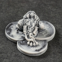 Сувенир "Жаба на трех монетах" 3см Сувенир "Жаба на трех монетах" 3см