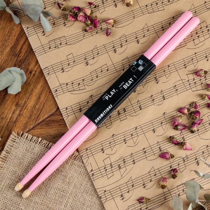 Барабанные палочки Music Life, 5А, клён, розовые
