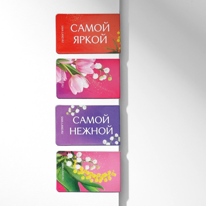 Набор в портфеле: ежедневник А5, магнитные закладки и ручка «С 8 марта! Мечтай и удивляй!» Набор в портфеле: ежедневник А5, магнитные закладки и ручка «С 8 марта! Мечтай и удивляй!»