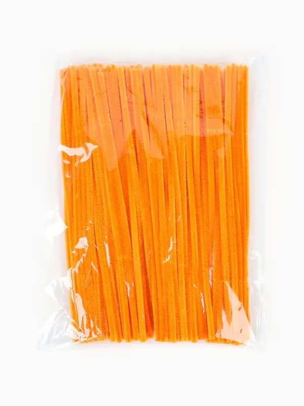 Синельная проволока, набор 100 шт, оранжевый, 30 см