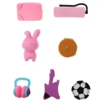 Набор фигурных ластиков, 7 штук, МИКС