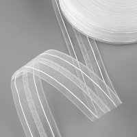 Шторная лента 40мм&times;50&plusmn;1м классическая органза 2 шнура