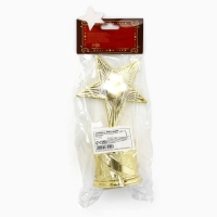 Кубок наградная фигура: звезда литая &laquo;Больших побед и новых достижений&raquo; золото, пластик, 16 х 6 см.