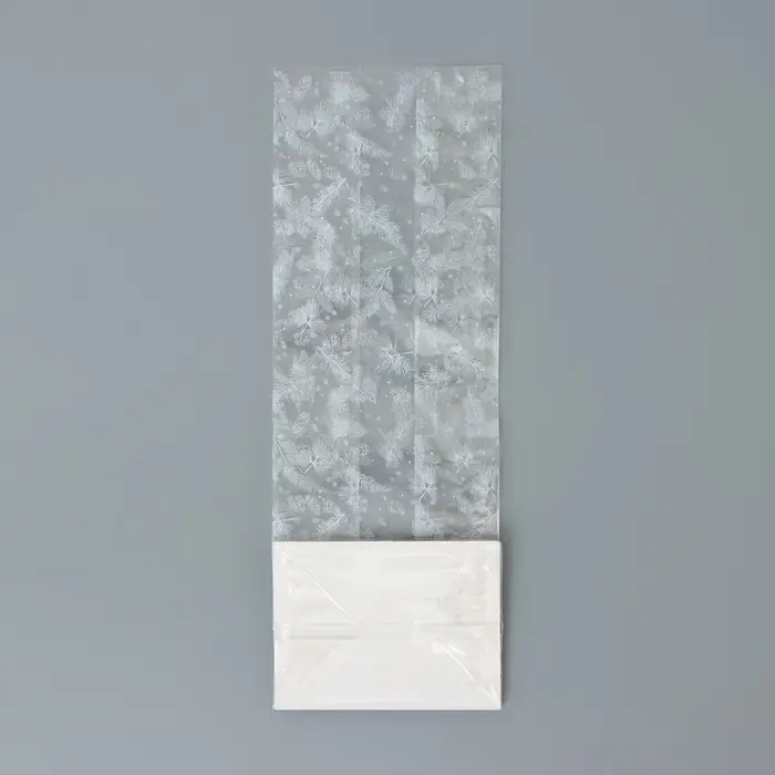 Пакет подарочный новогодний с жёстким дном 6&times;8&times;23 см