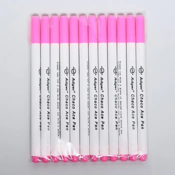 Маркер для ткани, самоисчезающий, 15 см, розовый