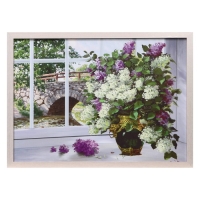 Картина "Букет на подоконнике" 56*76 см Картина "Букет на подоконнике" 56*76 см