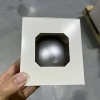 Оформительский шар Finery, 8 см, матовый серебристый