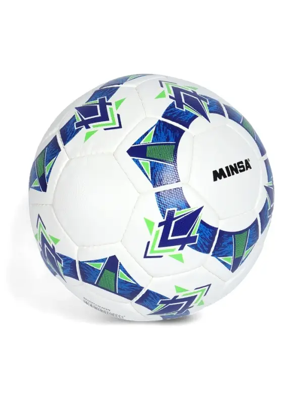 Футбольный мяч Minsa FB100 HS, ручная сшивка, 32 панели, размер 5