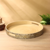 Поднос 40х40х5 см, бамбук