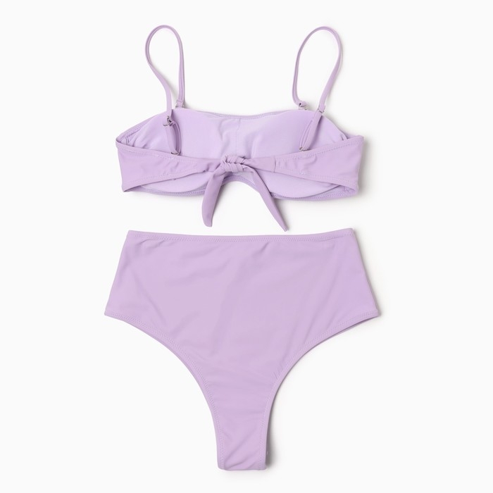 Купальник женский раздельный MINAKU с топом цвет лиловый, размер 46