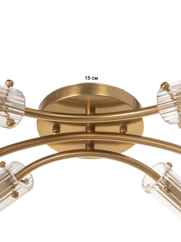 Люстра "Рико" 6х40Вт Е27 бронза 60х40х20см