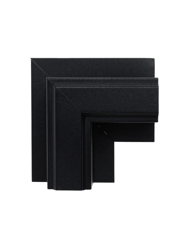 Коннектор угловой для магнитного шинопровода, серия "Broad", скрытый монтаж, алюминий