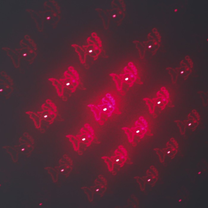 Указка лазерная 12 + 1 насадки от USB 10х14,5 см