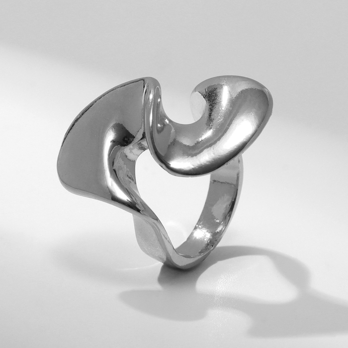 Кольцо металл &laquo;Тренд&raquo; марс, витое, цвет серебро, размер 16