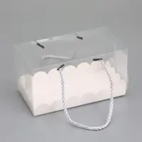 Кондитерская упаковка под рулет, белая 18,5 х 10 х 10 см