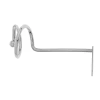 Крючок - держатель для штор на стену CAPPIO KS044, металлический, цвет хром, 2 шт