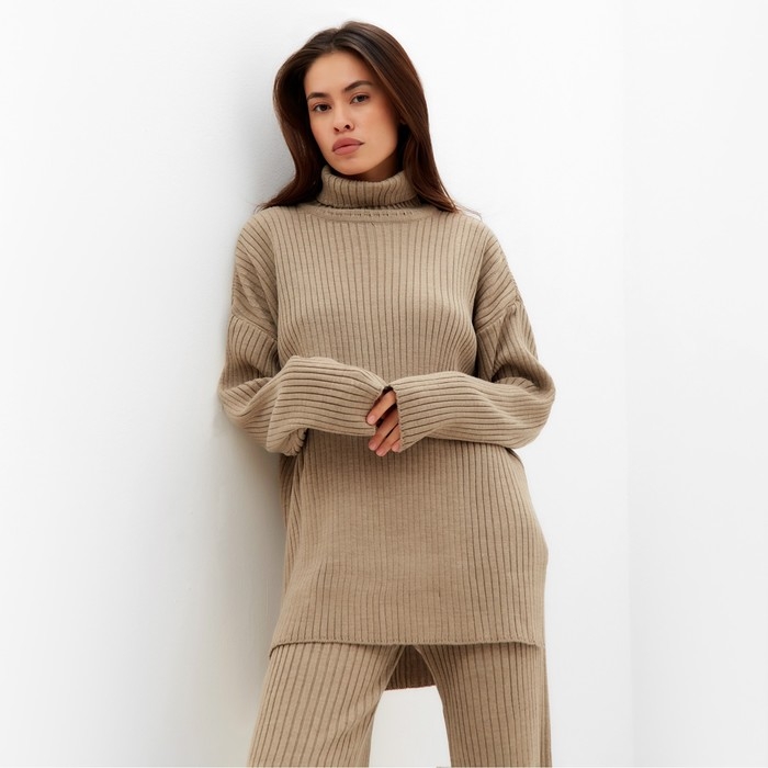 Костюм женский MIST (свитер и брюки), бежевый, р. М (44-46) Костюм женский MIST (свитер и брюки), бежевый, р. М (44-46)