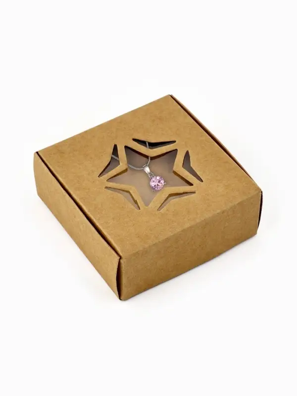 Коробка под бижутерию с окном &laquo;Звезда&raquo;, 7.5 х 7.5 х 3 см