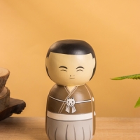 Деревянная кукла кокеши "Макото" 7х7,5х15 см