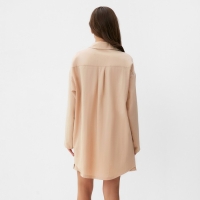 Комплект женский (рубашка, шорты) KAFTAN размер 40-42, бежевый Комплект женский (рубашка, шорты) KAFTAN размер 40-42, бежевый