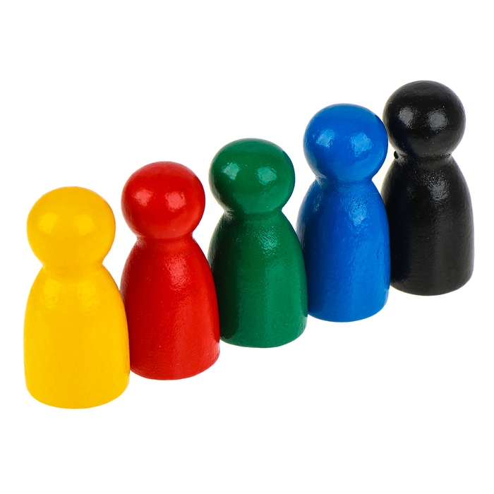 Набор фигурок для изучения счёта &laquo;Пешки&raquo; 50 шт. МИКС