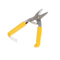 Ножницы по металлу ТУНДРА, авторазжим, пластиковые рукоятки, правый рез, 225 мм
