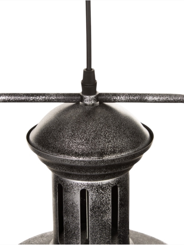 Светильник William 1х40Вт Е27 пр-1м черный/серебро 40х40х35см