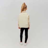 Рубашка для девочки MINAKU: Casual collection KIDS цвет бежевый, рост 122