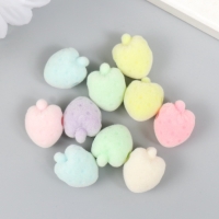 Набор бусин для творчества бархатное напыление "Клубничка" набор 10 шт 1,2х1,3х1,7 см