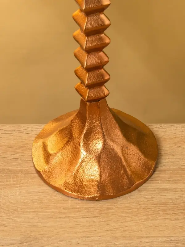 Подсвечник "Спираль" алюминий 14х14х38 см