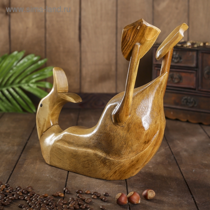 Подставка под бутылку &laquo;Классическая уточка&raquo;, 37&times;28&times;13 см, дерево