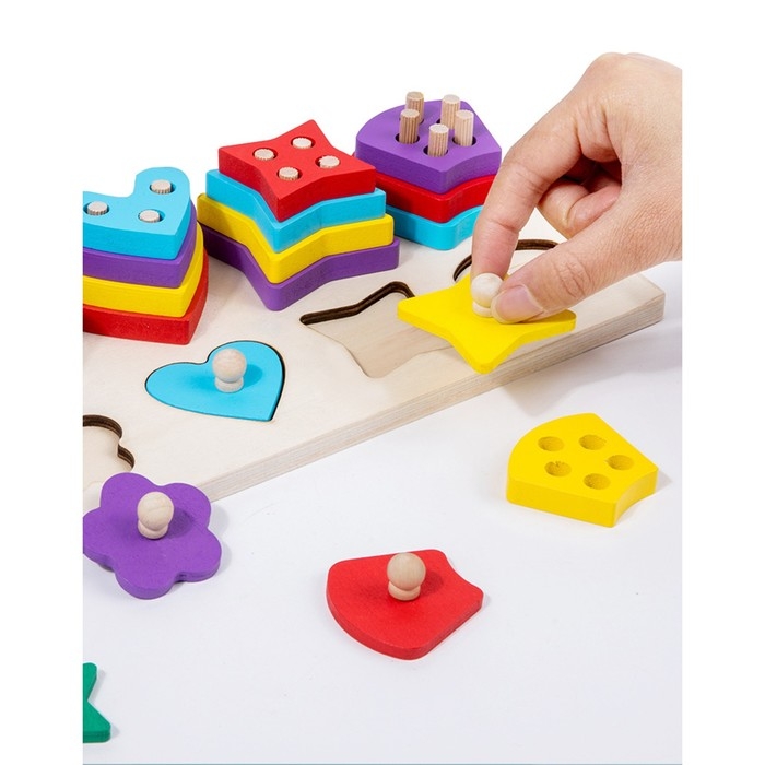 Деревянная пирамидка + рыбалка, 31 &times; 12,7 см