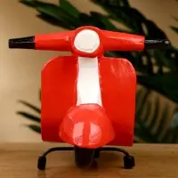 Сувенир "Мопед" дерево 20х13х14 см, цв. красный