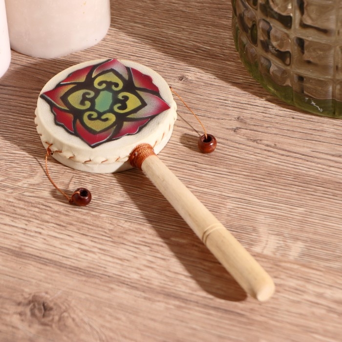 Сувенирный музыкальный инструмент "Клон тонг цветок" 20х2х8 см