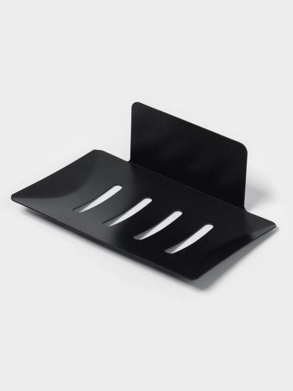 Мыльница настенная, цвет черный