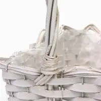 Набор корзин 3 шт, 39х20х14, 26х17х13, 21х13х11  лоза белый