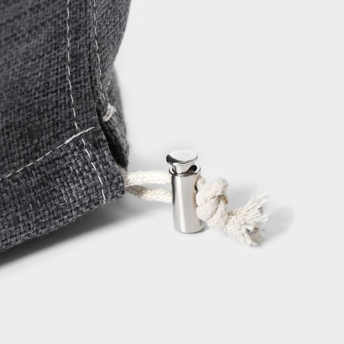 Чехол на бутыль для кулера Доляна Water, 19 л, лён, серый Чехол на бутыль для кулера Доляна Water, 19 л, лён, серый