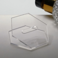 Подставка под кольцо &laquo;Многоугольник&raquo; 5,5&times;4,5, оргстекло 2 мм, В ЗАЩИТНОЙ ПЛЁНКЕ