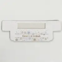 Коробочка для макарун новогодняя &laquo;Снежинки&raquo;, 18&times;5.5&times;5.5 см