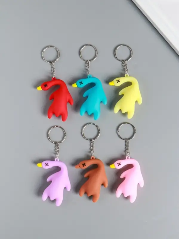 Брелок резина "Утка" МИКС 5х2х5,5 см