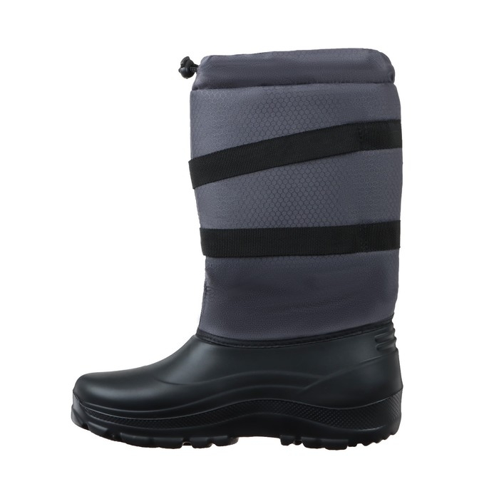 Сапоги мужские из ЭВА с комбинированным верхом, до -30&deg;С, размер 42-43, цвет серый + чёрный