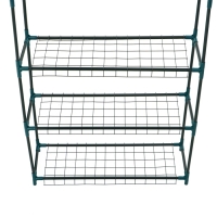 Стеллаж для рассады, 3 полки, 110 &times; 22 &times; 65 см, металлический каркас d = 12 мм, без чехла, Greengo
