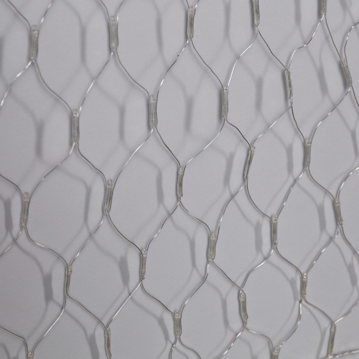 Гирлянда &laquo;Сеть-ёлка&raquo; 1 &times; 1 м, IP20, тёмная нить, 90 LED, свечение тёплое белое, 8 режимов, 220 В