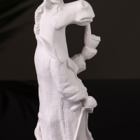 Статуэтка "Конь в пальто" 11х5 см, натуральный