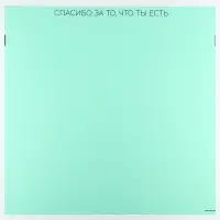 Плёнка упаковочная для цветов &laquo;Спасибо за тебя&raquo;, матовая, тиффани 57 х 57 см