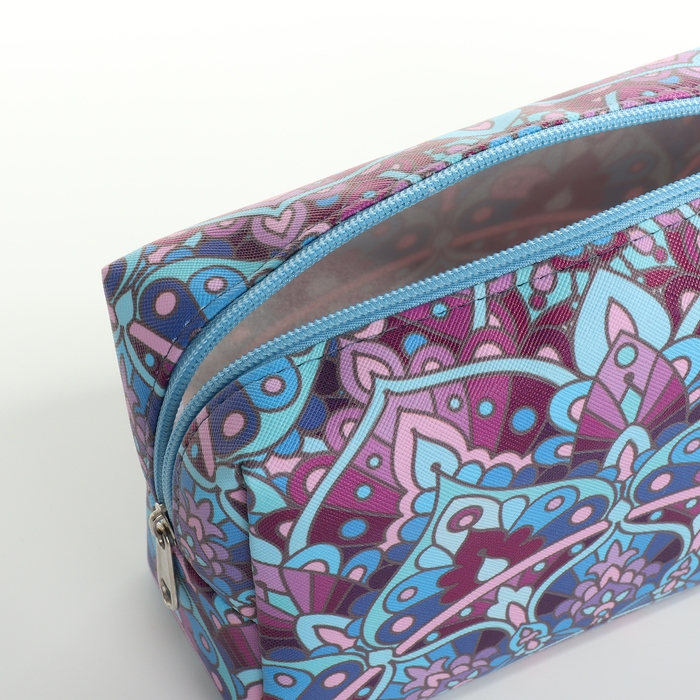 Косметичка на молнии, цвет фиолетовый Косметичка на молнии, цвет фиолетовый